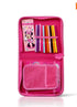 Pencil Case – 3-Tier Multi-Compartment School Stationery Organiser Set with Notebook and Colouring Pencils