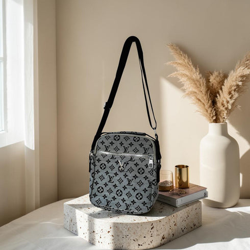 Compact Crossbody Travel Pouch | Luxury Daily Utility Monogram Shoulder Sling Bag