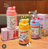 Kids Insulated Water Bottle – 480ml SUS316 Stainless Steel Dual Sip Sipper Bottle with Straw & Shoulder Strap for School