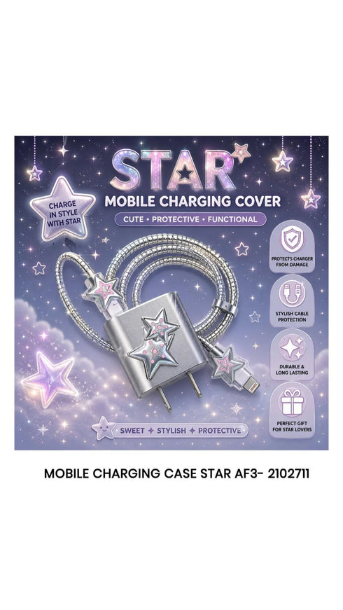 Kuwaii Mobile Charging Cover - Cute & Protective Cable Protector Set