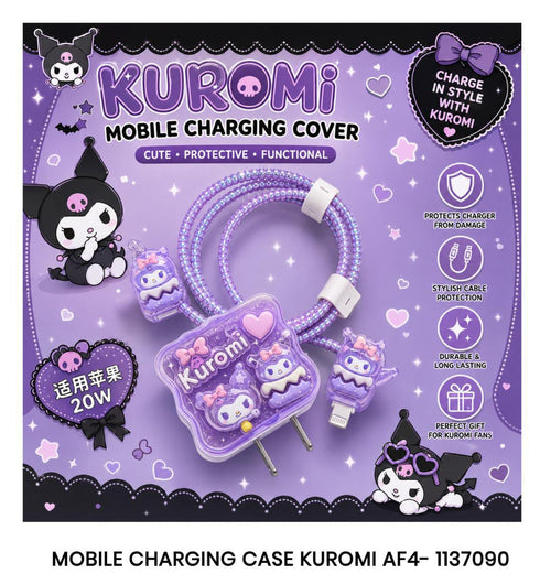 Kuwaii Mobile Charging Cover - Cute & Protective Cable Protector Set