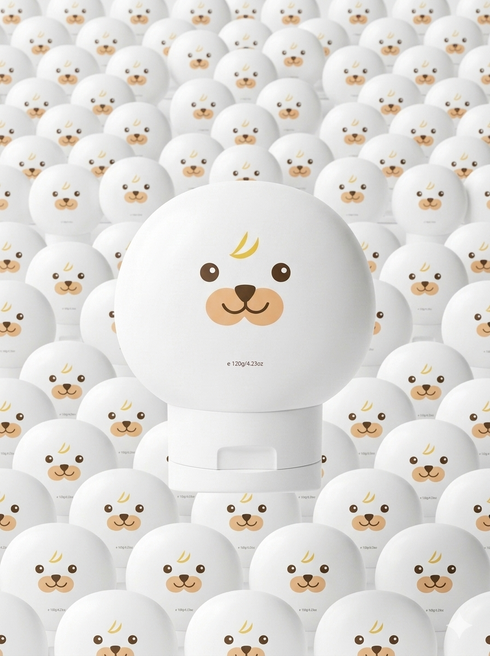 kawaii mshaped hand cream in containers