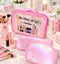 3-Piece "BIG MAKE UP SET" Transparent & Shimmer Cosmetic Bag Set –