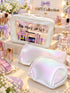 3-Piece "BIG MAKE UP SET" Transparent & Shimmer Cosmetic Bag Set –