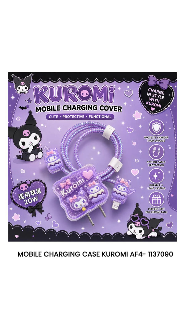 Kuwaii Mobile Charging Cover - Cute & Protective Cable Protector Set
