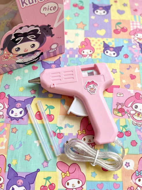Kawaii Sanrio Crafting Kit: Miniature Hot Melt Glue Gun Set