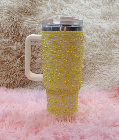 Pearl sparkling insulated tumbler