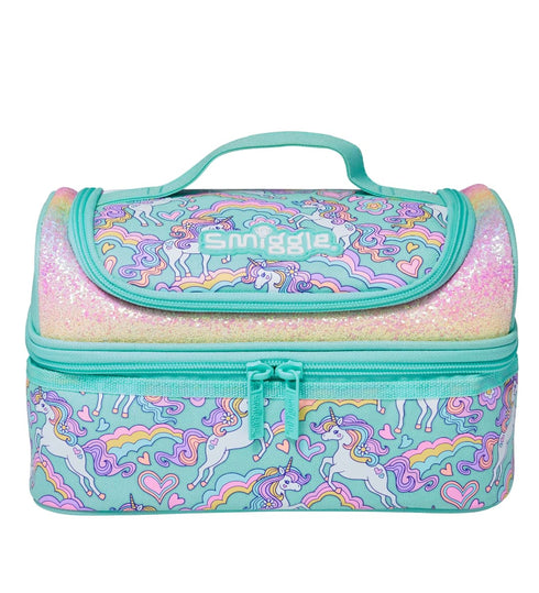 Cute double decker insulated character lunch box