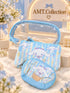 Kawaii character 3-Piece Makeup Bag Set