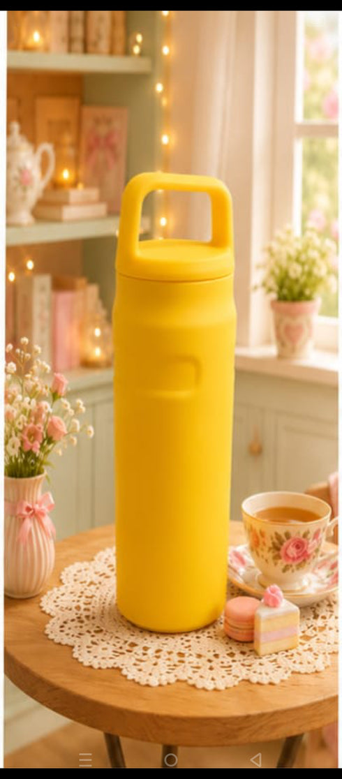 Pastel Aesthetic Tumblers & Water Bottles | Eco-Friendly Gym Flask Water Bottle with Loop Handle – 2 Flask