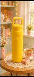 Pastel Aesthetic Tumblers & Water Bottles | Eco-Friendly Gym Flask Water Bottle with Loop Handle – 2 Flask